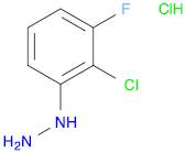 Hydrazine, (2-chloro-3-fluorophenyl)-, hydrochloride (1:1)