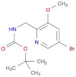 Carbamic acid, N-[(5-bromo-3-methoxy-2-pyridinyl)methyl]-, 1,1-dimethylethyl ester