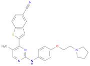 Benzo[b]thiophene-5-carbonitrile, 2-[5-Methyl-2-[[4-[2-(1-pyrrolidinyl)ethoxy]phenyl]aMino]-4-pyriMidinyl]-