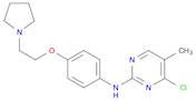 2-PyriMidinaMine, 4-chloro-5-Methyl-N-[4-[2-(1-pyrrolidinyl)ethoxy]phenyl]-