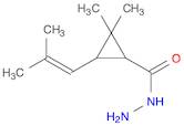 Cyclopropanecarboxylic acid, 2,2-dimethyl-3-(2-methyl-1-propen-1-yl)-, hydrazide
