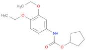 Carbamic acid, (3,4-diethoxyphenyl)-, cyclopentyl ester (9CI)