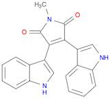 1H-Pyrrole-2,5-dione, 3,4-di-1H-indol-3-yl-1-methyl-