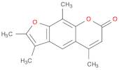 7H-Furo[3,2-g][1]benzopyran-7-one, 2,3,5,9-tetramethyl-