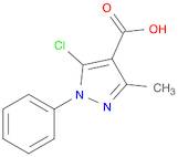 1H-Pyrazole-4-carboxylic acid, 5-chloro-3-methyl-1-phenyl-