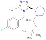 1-Pyrrolidinecarboxylic acid, 2-[4-[(4-chlorophenyl)Methyl]-5-Methyl-4H-1,2,4-triazol-3-yl]-, 1,1-diMethylethyl ester, (2R)-