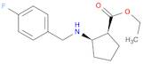Cyclopentanecarboxylic acid, 2-[[(4-fluorophenyl)methyl]amino]-, ethyl ester, (1S,2R)-