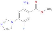 Benzoic acid, 2-amino-5-fluoro-4-(1H-imidazol-1-yl)-, methyl ester