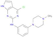 7H-Pyrrolo[2,3-d]pyriMidin-2-aMine, 4-chloro-N-[3-(4-Methyl-1-piperazinyl)phenyl]-