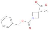 1,3-Azetidinedicarboxylic acid, 3-methyl-, 1-(phenylmethyl) ester