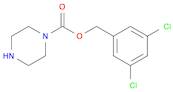 1-Piperazinecarboxylic acid, (3,5-dichlorophenyl)methyl ester