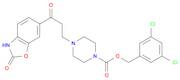 1-Piperazinecarboxylic acid, 4-[3-(2,3-dihydro-2-oxo-6-benzoxazolyl)-3-oxopropyl]-, (3,5-dichlorophenyl)methyl ester