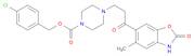 1-Piperazinecarboxylic acid, 4-[3-(2,3-dihydro-5-methyl-2-oxo-6-benzoxazolyl)-3-oxopropyl]-, (4-chlorophenyl)methyl ester