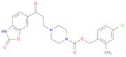 1-Piperazinecarboxylic acid, 4-[3-(2,3-dihydro-2-oxo-6-benzoxazolyl)-3-oxopropyl]-, (4-chloro-2-methylphenyl)methyl ester