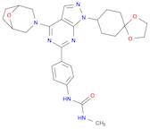Urea, N-[4-[1-(1,4-dioxaspiro[4.5]dec-8-yl)-4-(8-oxa-3-azabicyclo[3.2.1]oct-3-yl)-1H-pyrazolo[3,4-d]pyrimidin-6-yl]phenyl]-N'-methyl-