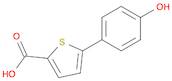 2-Thiophenecarboxylic acid, 5-(4-hydroxyphenyl)-