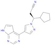 1H-Pyrazole-1-propanenitrile, β-cyclopentyl-4-(7H-pyrrolo[2,3-d]pyrimidin-4-yl)-, (βS)-