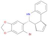 3H-Cyclopenta[c]quinoline, 4-(6-bromo-1,3-benzodioxol-5-yl)-3a,4,5,9b-tetrahydro-, (3aS,4R,9bR)-