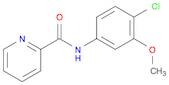 2-Pyridinecarboxamide, N-(4-chloro-3-methoxyphenyl)-