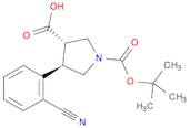 1,3-Pyrrolidinedicarboxylic acid, 4-(2-cyanophenyl)-, 1-(1,1-dimethylethyl) ester, (3R,4S)-rel-