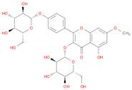 4H-1-Benzopyran-4-one, 3-(β-D-glucopyranosyloxy)-2-[4-(β-D-glucopyranosyloxy)phenyl]-5-hydroxy-7-methoxy-