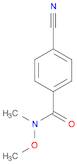 Benzamide, 4-cyano-N-methoxy-N-methyl-