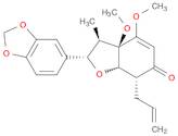 6(2H)-Benzofuranone, 2-(1,3-benzodioxol-5-yl)-3,3a,7,7a-tetrahydro-3a,4-dimethoxy-3-methyl-7-(2-propen-1-yl)-, (2S,3R,3aR,7R,7aS)-