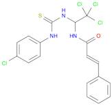 2-Propenamide, 3-phenyl-N-[2,2,2-trichloro-1-[[[(4-chlorophenyl)amino]thioxomethyl]amino]ethyl]-, (2E)-