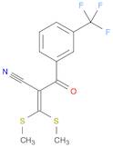 Benzenepropanenitrile, α-[bis(methylthio)methylene]-β-oxo-3-(trifluoromethyl)-