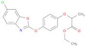 Propanoic acid, 2-[4-[(6-chloro-2-benzoxazolyl)oxy]phenoxy]-, ethyl ester