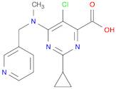 4-Pyrimidinecarboxylic acid, 5-chloro-2-cyclopropyl-6-[methyl(3-pyridinylmethyl)amino]-