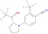 Benzonitrile, 4-[(2R)-2-[(1R)-2,2,2-trifluoro-1-hydroxyethyl]-1-pyrrolidinyl]-2-(trifluoromethyl)-