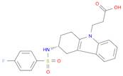 9H-Carbazole-9-propanoic acid, 3-[[(4-fluorophenyl)sulfonyl]amino]-1,2,3,4-tetrahydro-, (3R)-