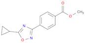 Benzoic acid, 4-(5-cyclopropyl-1,2,4-oxadiazol-3-yl)-, methyl ester