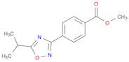 Benzoic acid, 4-[5-(1-methylethyl)-1,2,4-oxadiazol-3-yl]-, methyl ester