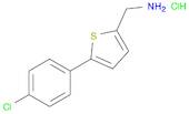 2-Thiophenemethanamine, 5-(4-chlorophenyl)-, hydrochloride (1:1)