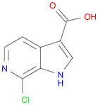 1H-Pyrrolo[2,3-c]pyridine-3-carboxylic acid, 7-chloro-