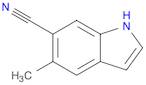 1H-Indole-6-carbonitrile, 5-methyl-