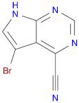 7H-Pyrrolo[2,3-d]pyrimidine-4-carbonitrile, 5-bromo-