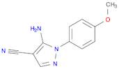 1H-Pyrazole-4-carbonitrile, 5-amino-1-(4-methoxyphenyl)-