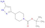 1-Piperidinecarboxylic acid, 4-(5-amino-1H-pyrazol-3-yl)-, 1,1-dimethylethyl ester