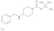 1-Piperidinecarboxylic acid, 4-[(phenylmethyl)amino]-, 1,1-dimethylethyl ester, hydrochloride (1:1)