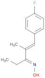 1-Penten-3-one, 1-(4-fluorophenyl)-2-methyl-, oxime, (1E,3E)-