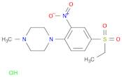 Piperazine, 1-[4-(ethylsulfonyl)-2-nitrophenyl]-4-methyl-, hydrochloride (1:1)