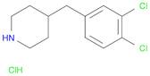 Piperidine, 4-[(3,4-dichlorophenyl)methyl]-, hydrochloride (1:1)