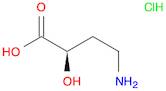 Butanoic acid, 4-amino-2-hydroxy-, hydrochloride, (R)- (9CI)