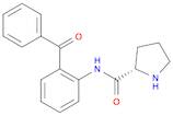 2-Pyrrolidinecarboxamide, N-(2-benzoylphenyl)-, (2S)-