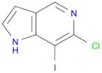 1H-Pyrrolo[3,2-c]pyridine, 6-chloro-7-iodo-