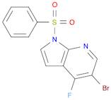 1H-Pyrrolo[2,3-b]pyridine, 5-bromo-4-fluoro-1-(phenylsulfonyl)-
