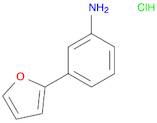 Benzenamine, 3-(2-furanyl)-, hydrochloride (1:1)